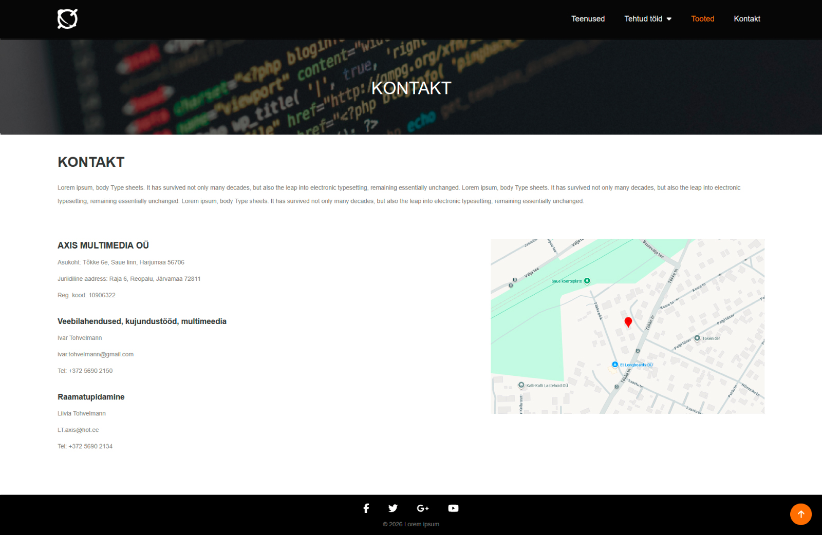 Axis kontakt