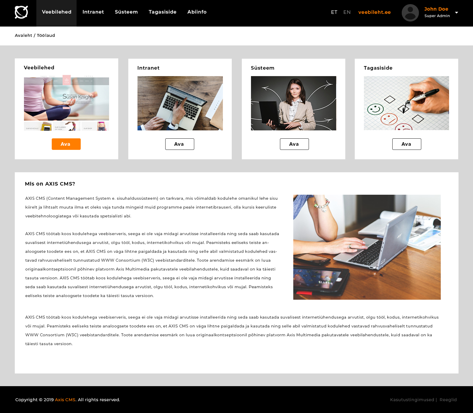 Axis CMS