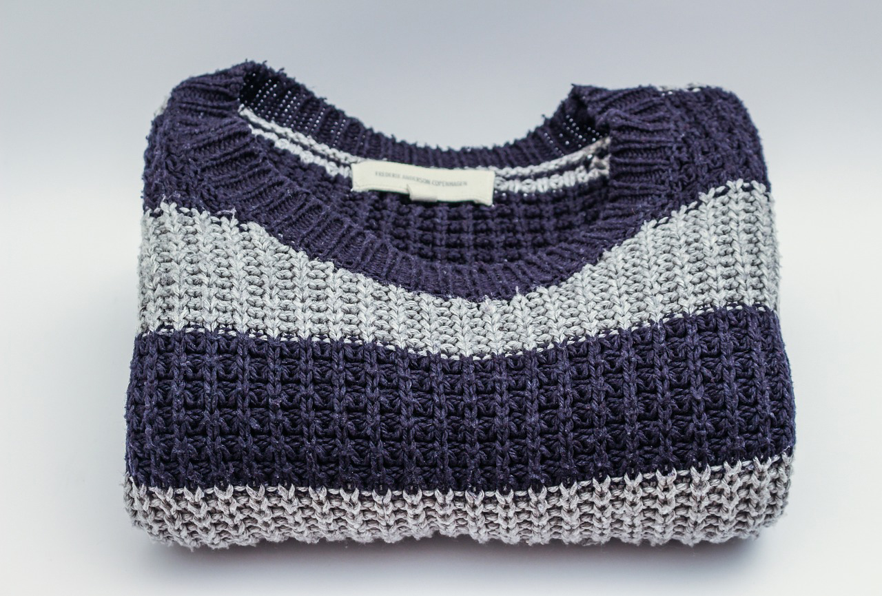 Folded knitwear